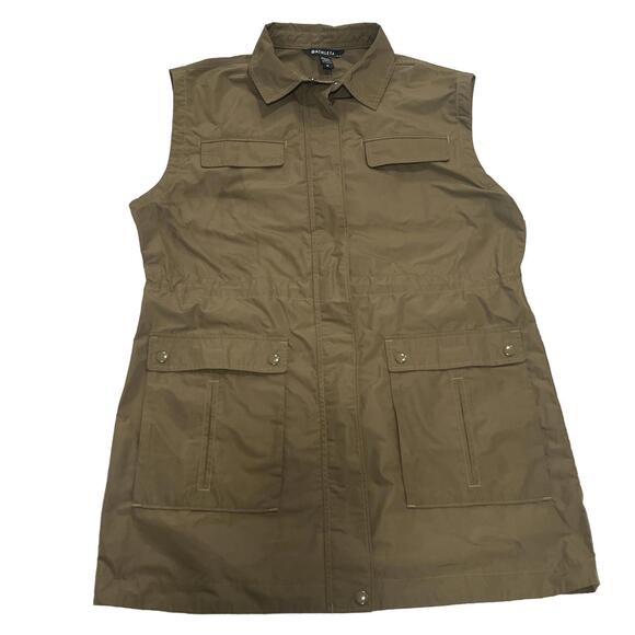 Athleta Jackets & Blazers - Athleta Boundless Vest Olive Green NWOT Medium Water Repellent